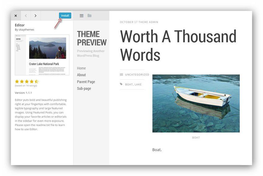 Hướng dẫn cách cài đặt theme (giao diện) WordPress (3)
