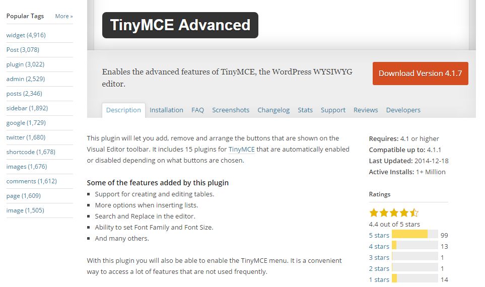 Hướng dẫn cách cài đặt và sử dụng TinyMCE Advanced (2)