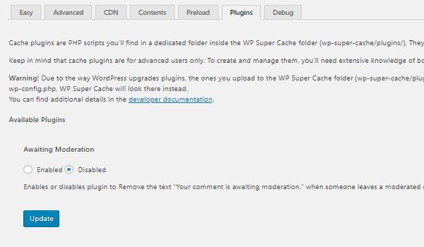 Hướng dẫn cài đặt WP Super Cache - plugin tăng tốc Wordpress (10)