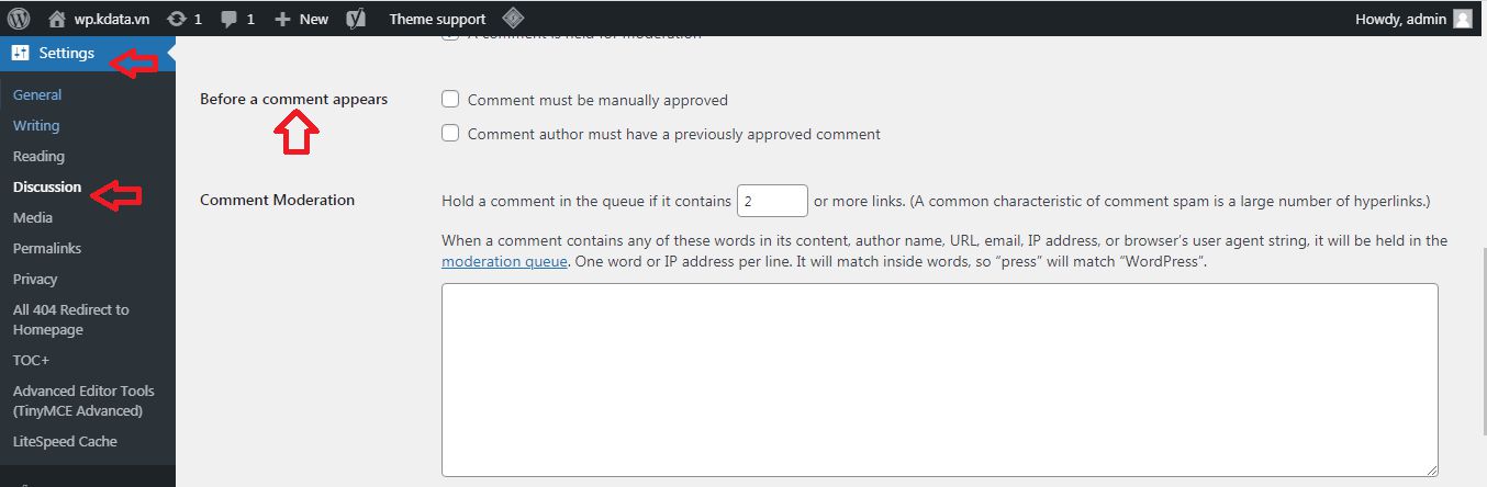 Hướng dẫn thiết lập và quản lý comment trong Wordpress (4)