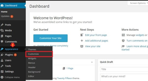Hướng dẫn tùy chỉnh theme WordPress đơn giản với Customize (1)