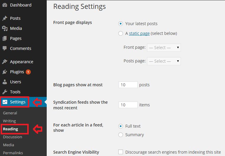 Tìm hiểu chi tiết về khu vực Settings trong WordPress (3)