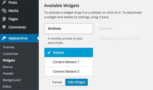 Widget WordPress là gì? Cách sử dụng Widget trong WordPress (7)