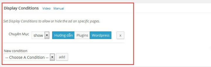 Cách dùng Advanced Ads - plugin chèn quảng cáo cho WordPress (3)