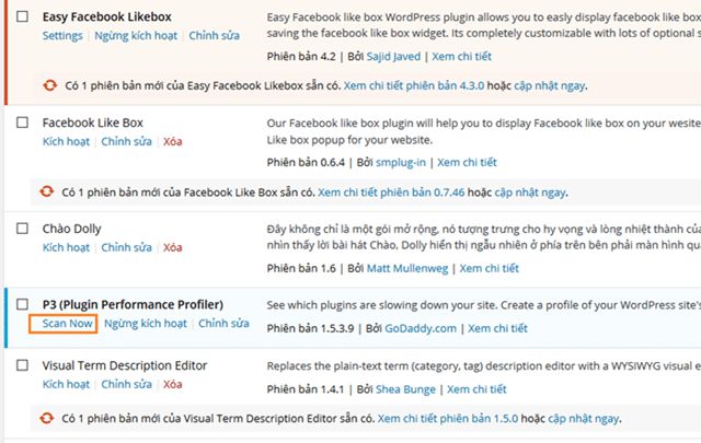 Cách kiểm tra xem plugin nào làm chậm website Wordpress (2)