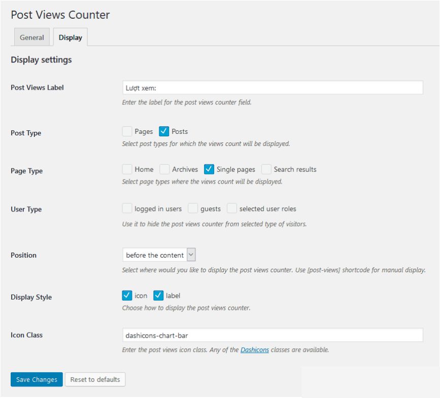 Cách đếm lượt xem bài viết WordPress bằng plugin Post Views Counter (3)