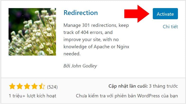 Cách Redirect 301 trong WordPress bằng plugin Redirection (2)