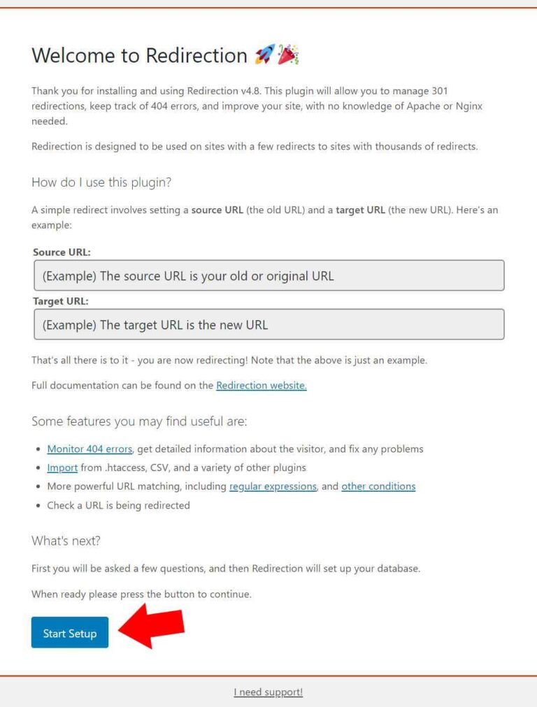 Cách Redirect 301 trong WordPress bằng plugin Redirection