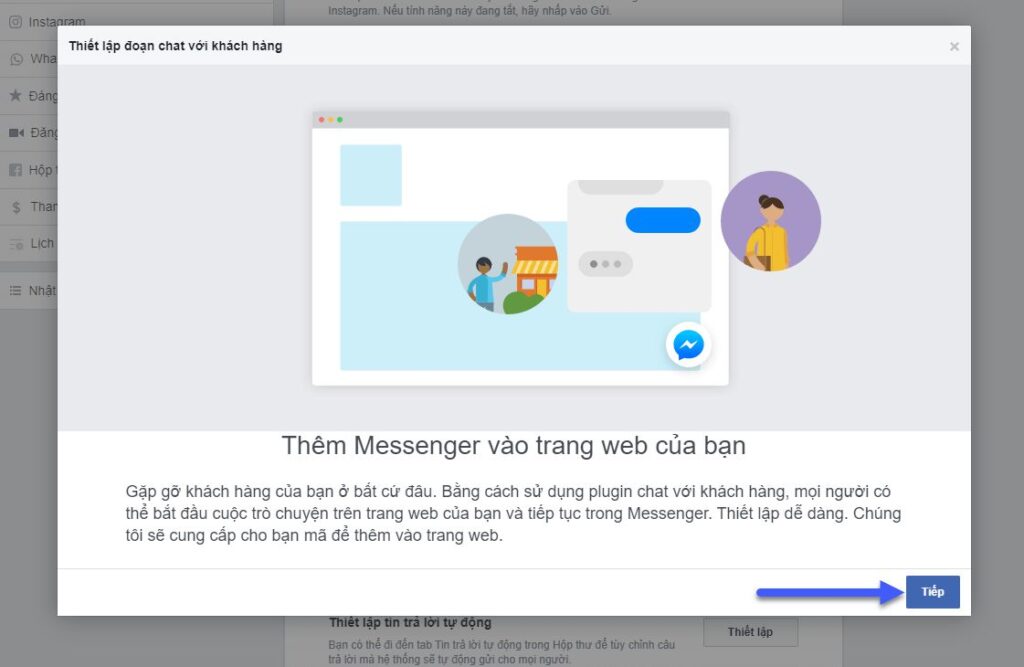 Hướng dẫn cách tích hợp Facebook chat vào website Wordpress (11)