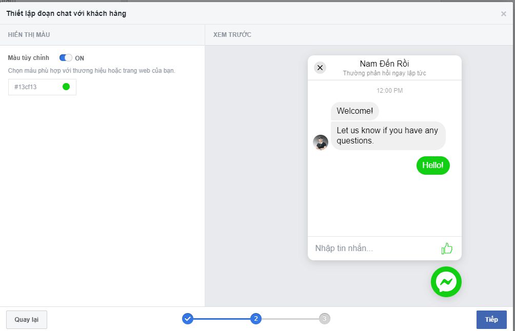 Hướng dẫn cách tích hợp Facebook chat vào website Wordpress (13)