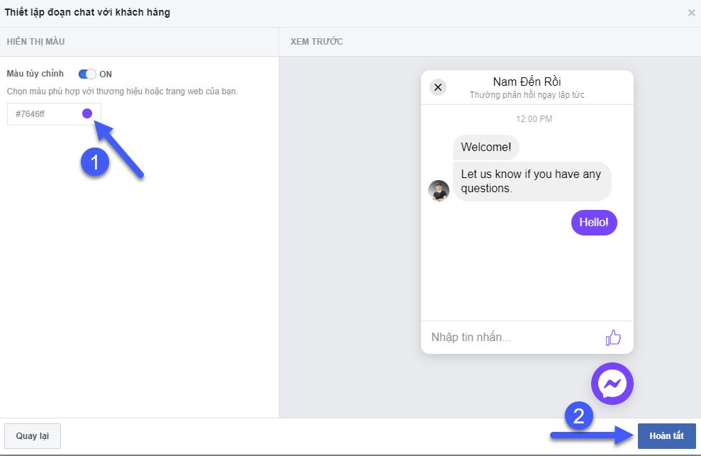 Hướng dẫn cách tích hợp Facebook chat vào website Wordpress (5)