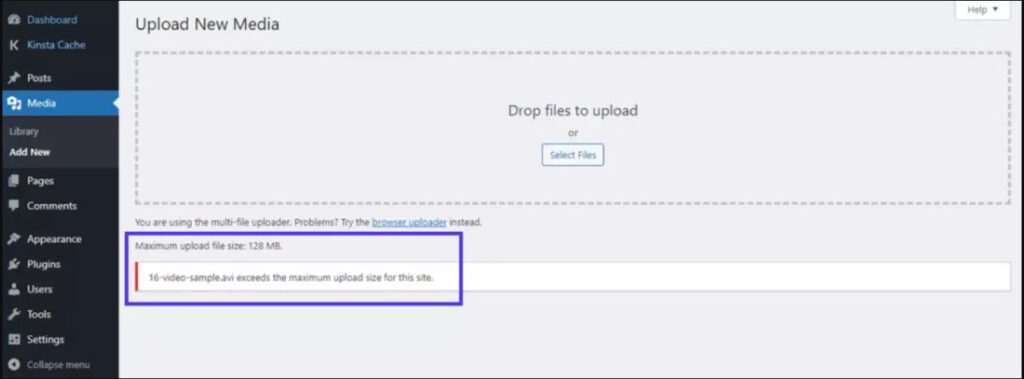 8 Cách tăng dung lượng upload file trong WordPress (1)