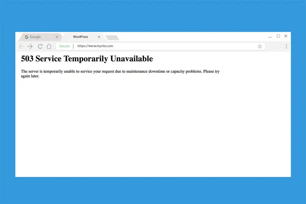 Lỗi “503 Service Unavailable” là gì?