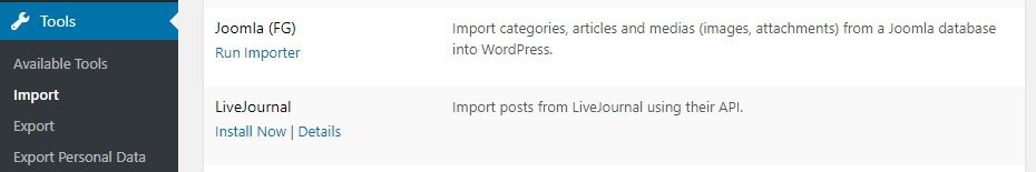 Hướng dẫn cách chuyển website từ Joomla sang WordPress (6)