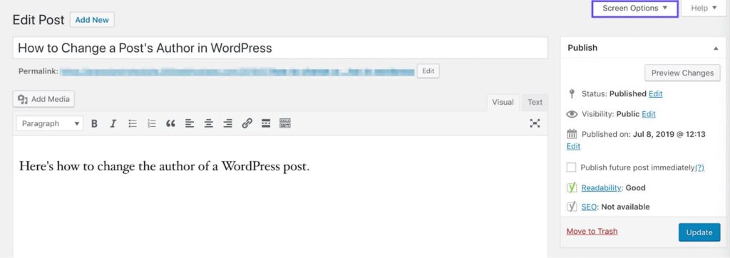 Làm thế nào để thay đổi tác giả trong bài đăng của WordPress? (3)
