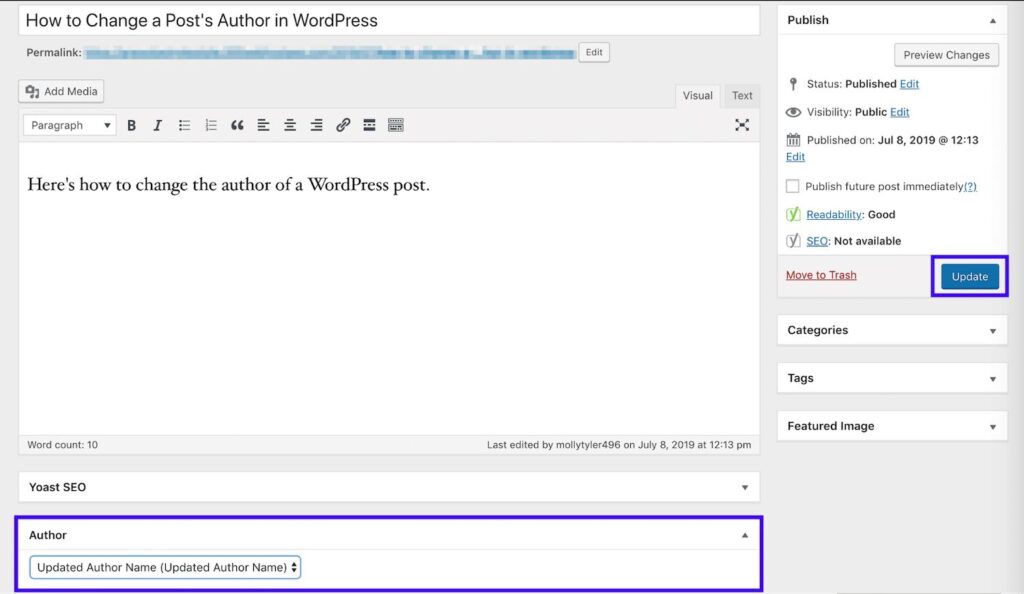 Làm thế nào để thay đổi tác giả trong bài đăng của WordPress? (6)