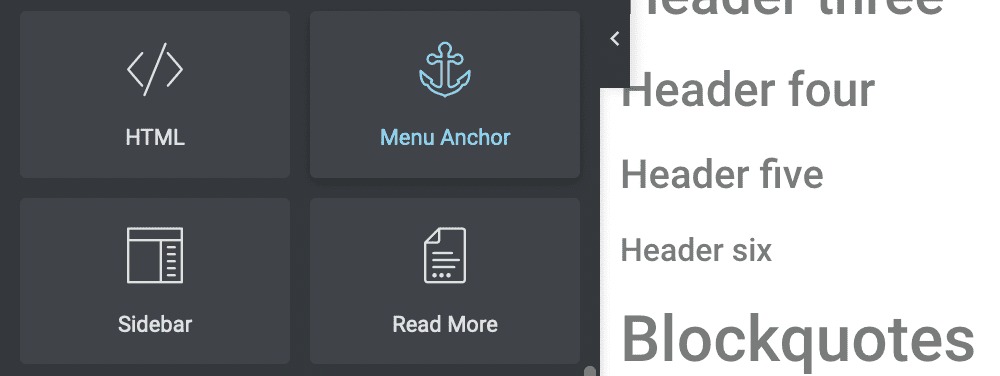 Add Anchor links bằng Plugin xây dựng trang