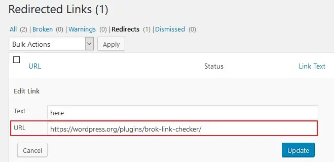 Sử dụng Plugin Broken Link Checker để sửa liên kết hỏng