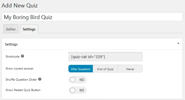 Cách tạo WP viral quiz trên Website bằng Quiz Cat